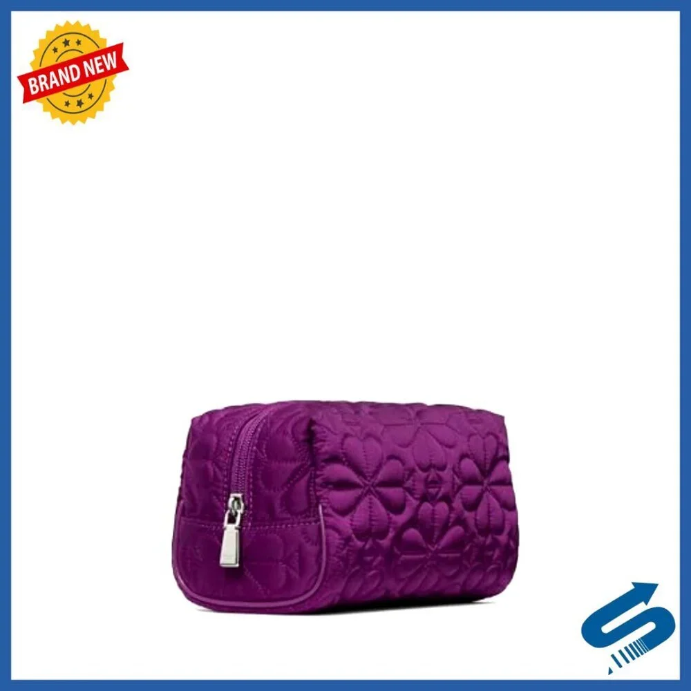 Quilted Fabric Small Cosmetic Crossbody Bag for Women